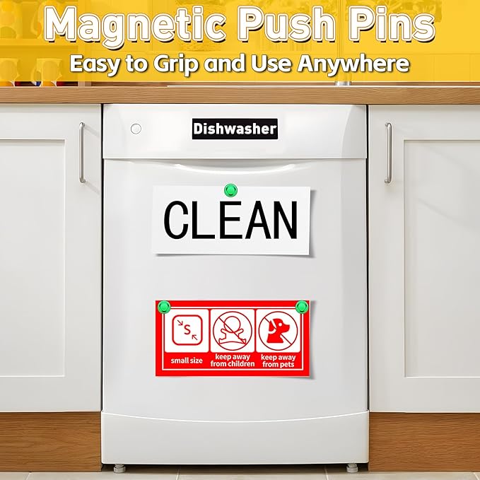 VNDUEEY 16 Pack Green Fridge Magnets, Strong Magnets - Image 6