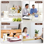 Smarpau Acrylic Sign Holder 4x6, 8 Pack Double-Sided Picture Frames Display - Image 6