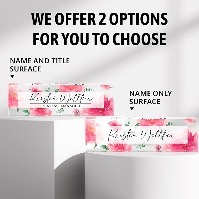 Personalized Name Plate for Desk Custom Acrylic Desk Name Plate Custom Employee - Image 6