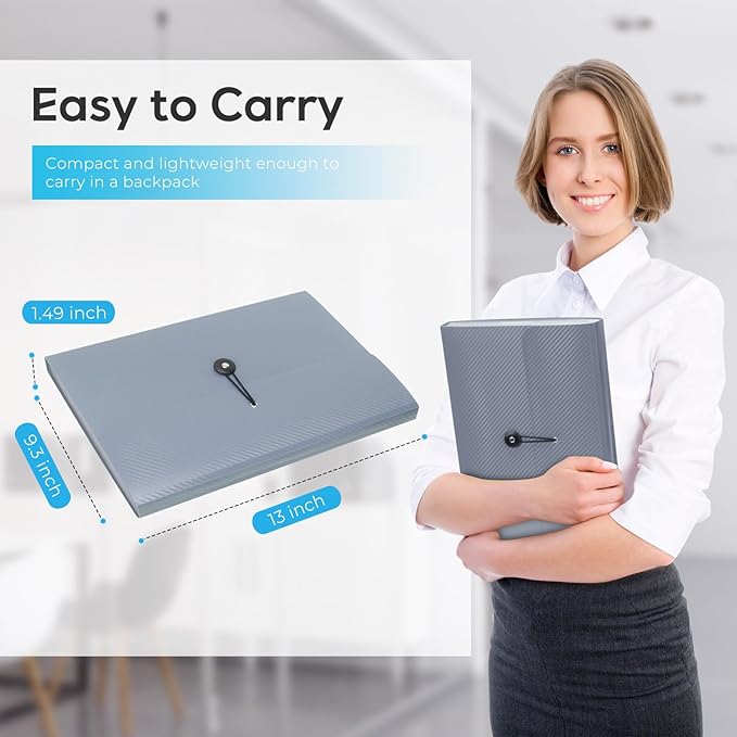 Accordion File Organizer, Expanding File Folder - Image 2