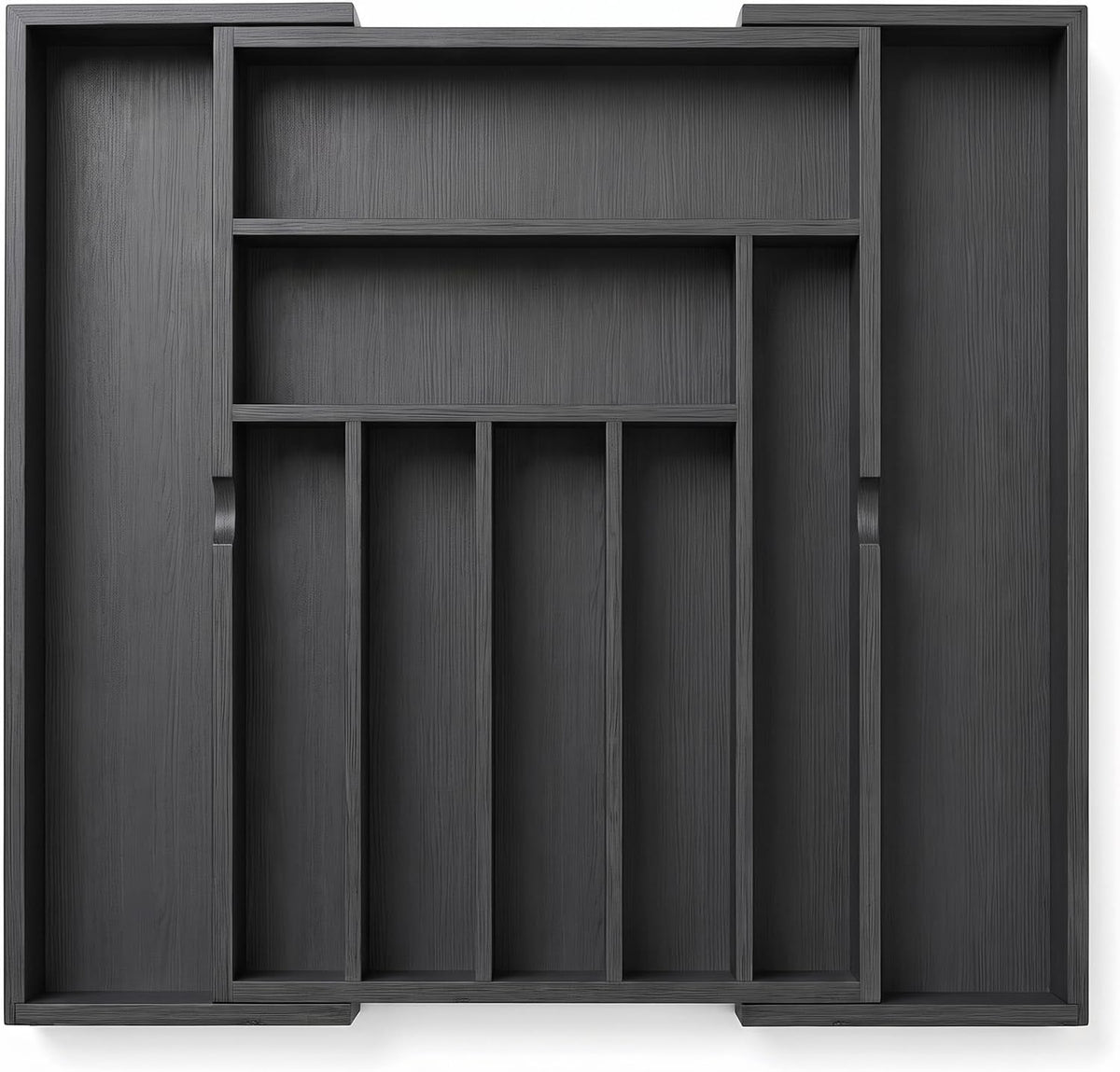 Expandable Bamboo Silverware Organizer, Kitchen Utensil Drawer Organizer