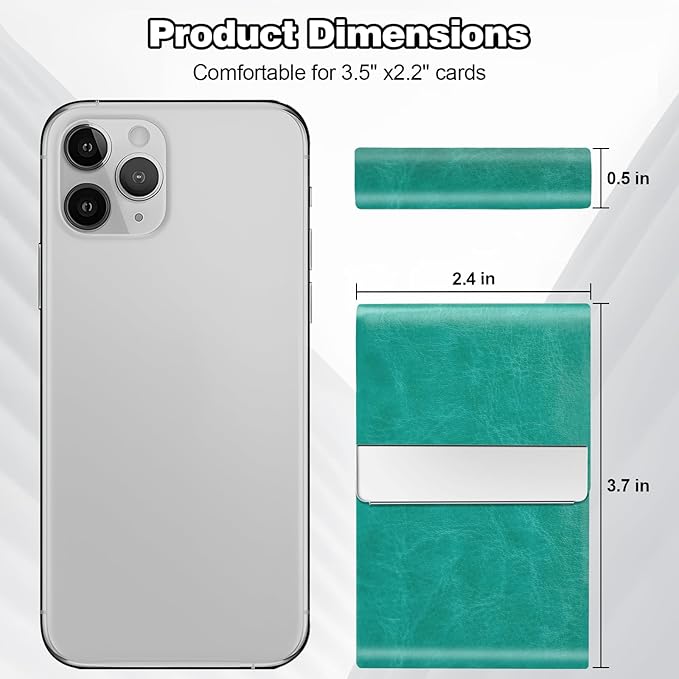 Business Card Holder for Women or Men, Business Card Case - Image 7