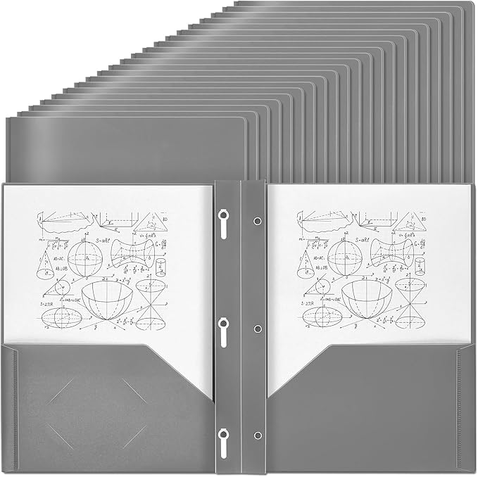 Lincia 100 Pcs Plastic Folders by Lincia