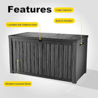 EasyUp 200 Gallon Deck Boxes Resin Large Storage Bins - Image 5