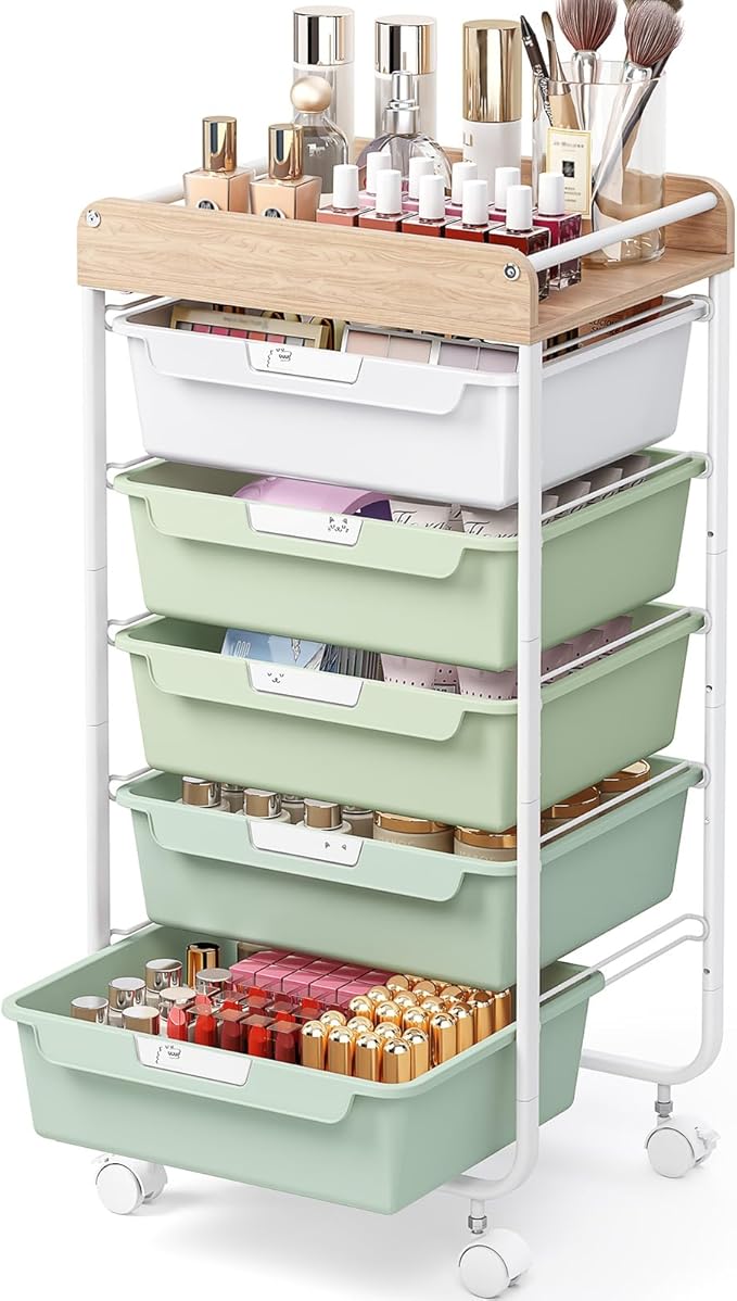 Rolling Storage Utility Cart by SYKIARIOL