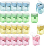 Small Pencil Sharpener for Kids, BOPART 24pcs Colored Pencil Sharpeners Manual by BOPART-ENJOYYOURLIFEALWAYSBYYOURSIDE
