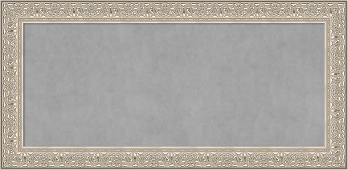 Amanti Art Silver Framed Magnetic Board 27x55 Oversize Vision Board by AmantiArt
