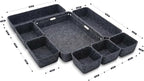 Welaxy Desk Drawer Organizer Tray, 8-Piece Shallow Felt Office Storage - Image 7