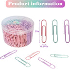 Nustartain Macaron Colored Jumbo Paper Clips, School and Home Use - Image 2