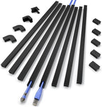 Cord Hider Wall for One Cord 136in, ZhiYo Cord Covers for Wires on Wall by ZhiYo