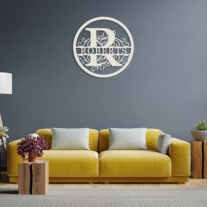 Personalized Last Name Sign, Personalized Monogram Wall Decor Personalized - Image 8