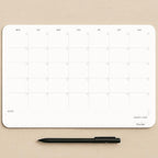 Undated Monthly Planner Notepad, Desk Calendar by CLEVERSIGNS