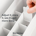 BLUE GINKGO Desk Organizer – Korean-Made Office Storage - Image 4
