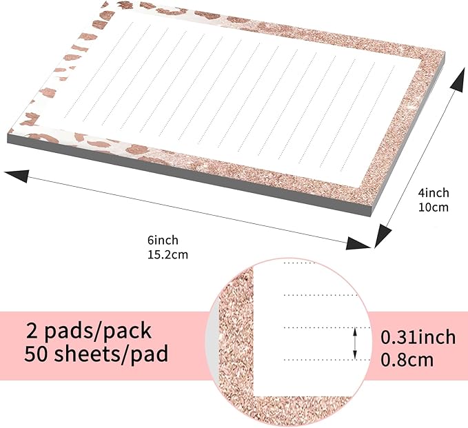 SXboxing Sticky Notes 4X6 Inches, 2 Pack Large Cute Self-Stick Pads, Bright - Image 4