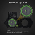 Anbte Compass Hiking Survival, IP65 Waterproof Metal Compass - Image 3