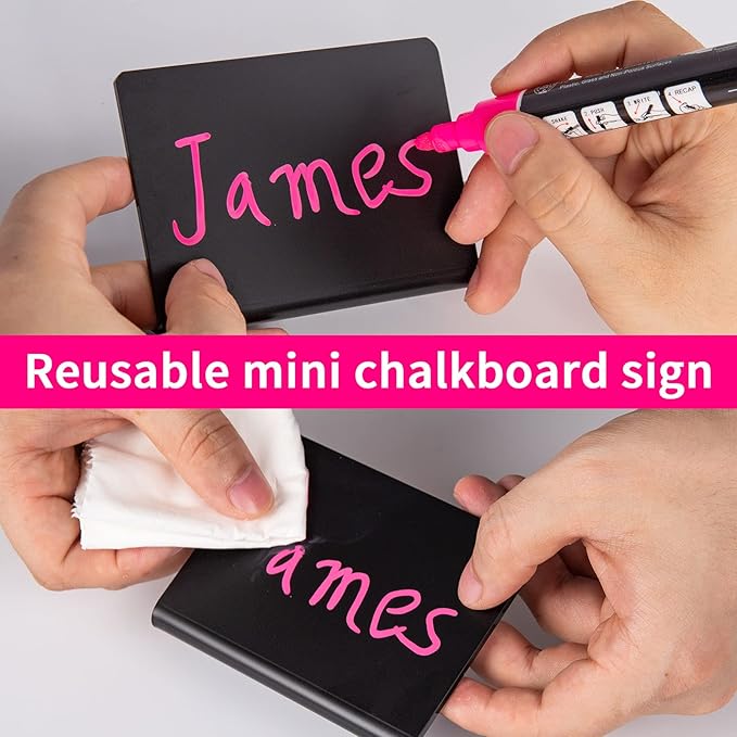 20 Pack Acrylic Mini Chalkboard Sign - Image 4