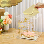 DIWNELEM Acrylic Wedding Card Box - Image 3
