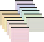 Lincia 12 Pcs 11" x 9.5" Legal Pads College Ruled Notepad Landscape Notebook by Lincia