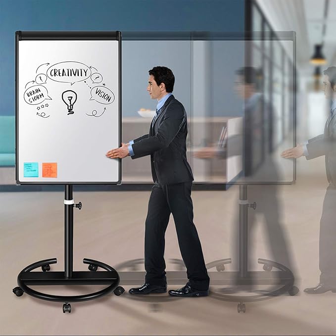 maxtek Mobile Dry Erase Board – 40x28 inches Magnetic Portable Whiteboard Stand - Image 7