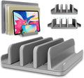 TEFONIA Vertical Laptop Stand Holder 5 Slots, Aluminum Space-Saving Laptop by TEFONIA