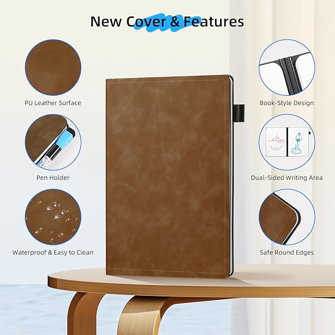 AGM Portable White Board Dry Erase Notebook, 8.4" x 6" Double Sided Folding - Image 6