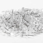 Yalis Push Pins 600 Count, Standard Clear Thumb Tacks Steel Point and Clear - Image 3