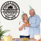 Personalized Wedding Anniversary Sign Gifts, Custom 50th 40th 65th 60th 25th - Image 2