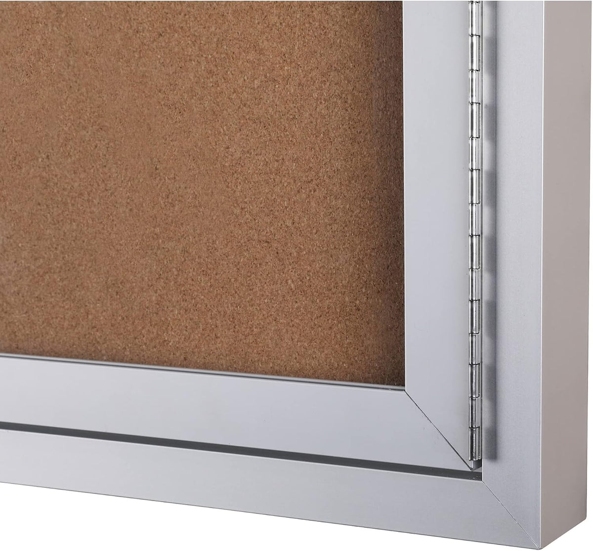 WorkPro® Enclosed Double-Door Cork Bulletin Board, 36" x 48", Alumi...