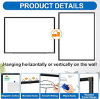 H-Qprobd Large Magnetic White Board Dry Erase Whiteboard - Image 2
