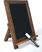 Better Office Products Framed Tabletop Chalkboard Sign, 9.5" x 14", Rustic Wood by BetterOfficeProducts