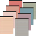 Fuutreo 8 Pcs 8.5'' x 11'' Colored Legal Pad Writing Pads Narrow Ruled 50 by Fuutreo