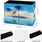 Famame Tropical Island Palm Trees Pencil Holder - Image 4