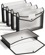 ThinkTex Plastic Expanding File Folder, Transparent envelopes by ThinkTex
