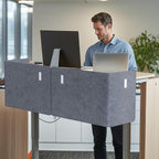 ERGO COLLECT Desk Privacy Panel, 2-in-1 Adjustable Acoustic Desktop Partition - Image 2