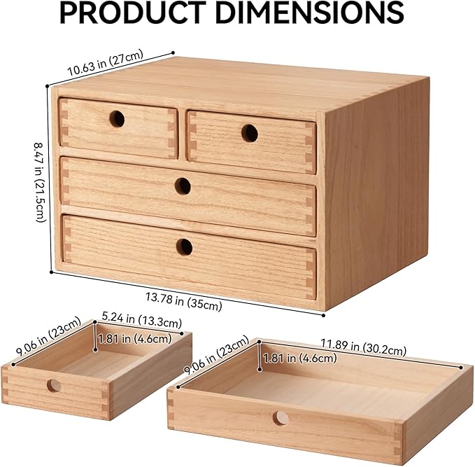 Kirigen Natural Wood Desktop Organizers - Image 3