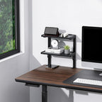 spacrea 2 tier clamp on desk shelf on a desk or shelf