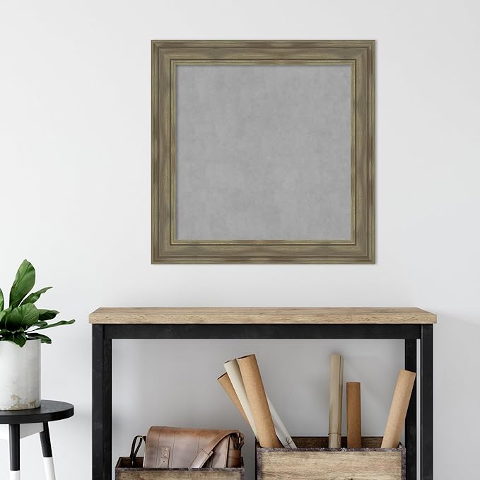 Amanti Art Grey Framed Magnetic Board 30x30 Medium Vision Board - Image 5