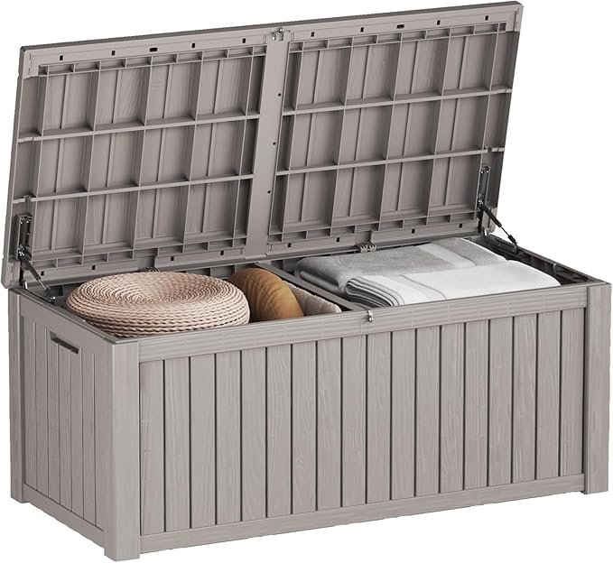 Yardgrace Heavy-Duty 150 Gallon Waterproof Deck Storage Boxes by Unknown