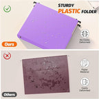 Shutex Extra Capacity Plastic Hanging File Folders, 12 Pack Reinforced - Image 2