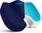 Office Chair Seat Cushion, Cooling Gel Enhanced Memory Foam Cushion by CushZone