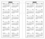 AT-A-GLANCE 2025 Desk Calendar Refill, Daily, 4-1/2" x 8", Large, Loose-Leaf (E2105025)