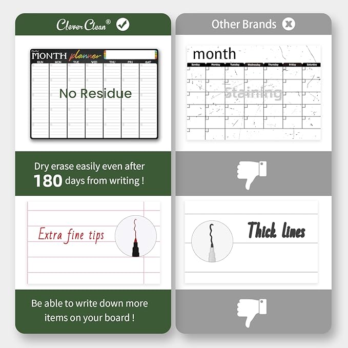 Magnetic Dry Erase Monthly Calendar Set - Image 4