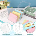 4x6 Index Card Holder Acrylic Index Card Organizer Clear Index Card Box Flash - Image 3