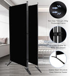 Room Divider 6FT Folding Privacy Screens, 3 Panel Partition Room Dividers - Image 4