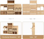 wooden model kit tool organizer storage rack, paint on a desk or shelf