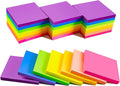 Sticky Notes 3 x 3 in, Bright Colorful Super Sticking Power Memo Post Stickies by YEECOK