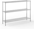 Regal Altair 18" Deep x 72" Wide x 54" Height Wire Shelving Kit | 3-Tier | NSF by Regal+Altair