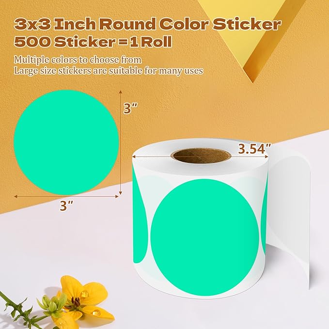 3 Inch Round Color Coding Labels - Image 2
