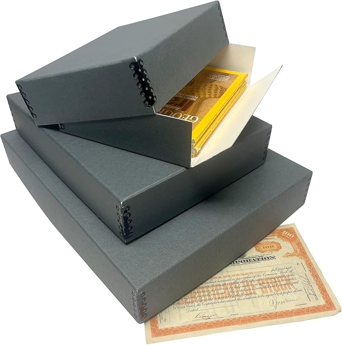 Lineco Museum Archival Storage Box, 14.75x18.75x3 in. Drop Front Design. - Image 8