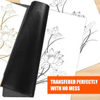 200 Sheets Carbon Paper Black Graphite Paper Transfer Tracing Paper and 5 - Image 6